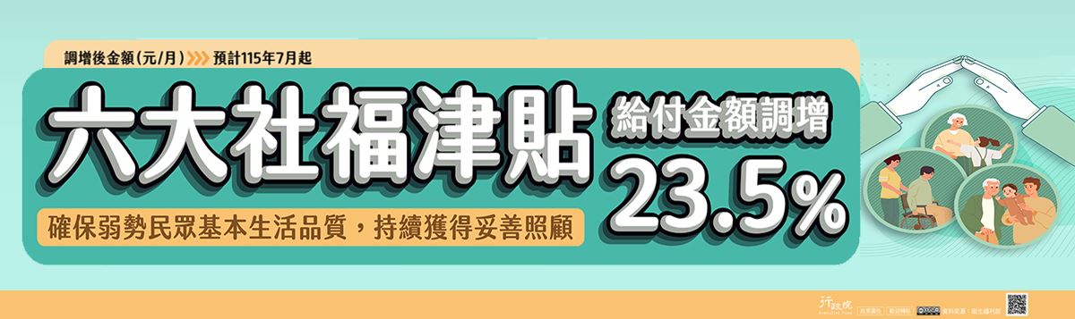 六大社福津貼（補助）調整規劃文宣