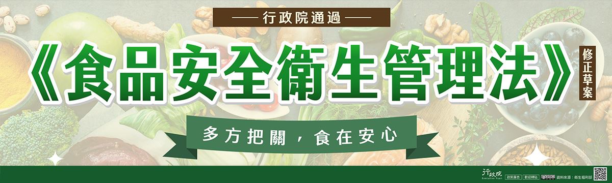 食品安全衛生管理法修正草案banner