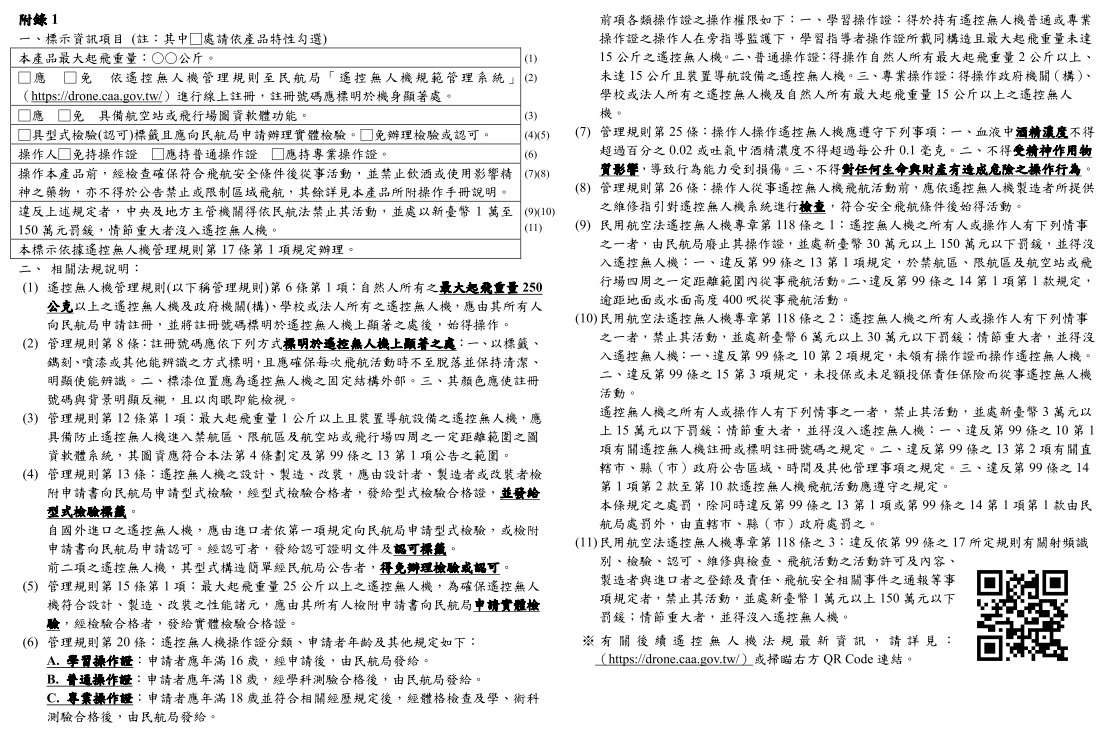 第99條之10 註冊與操作證篇 交通部民用航空局