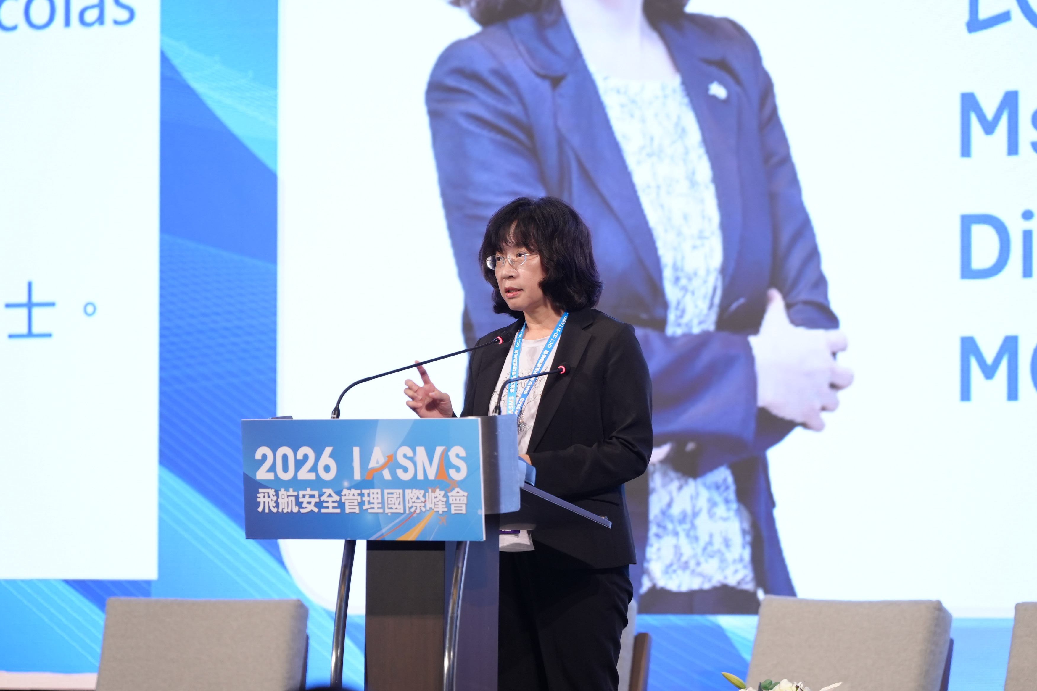 2026飛安峰會今天登場，民航局長何淑萍希望航空業從深化風險管理、深化安全文化等面向。